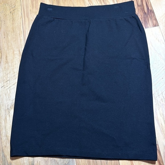 Clara SunWoo black pull on stretch pencil skirt Sz S - Picture 2 of 4